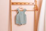[BEBELOUTE] Bebe Frill Overall (Mint), All-in-One, Short Dungarees for Infant and Toddler, Cotton 100% _ Made in KOREA